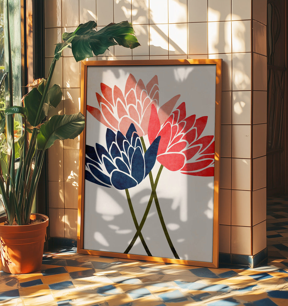 Three Dancing Blossoms | Poster