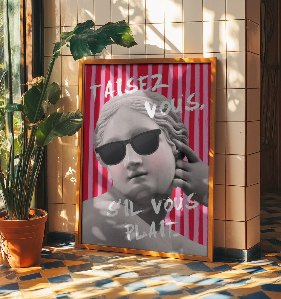 Pink and Red Striped Venus | Poster