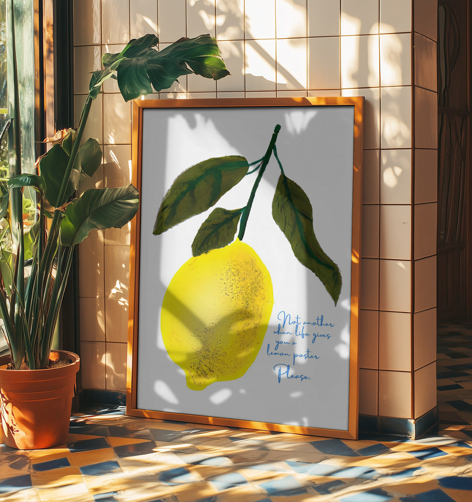 Zitronen-Kopfnoten | Poster - Kunstdruck