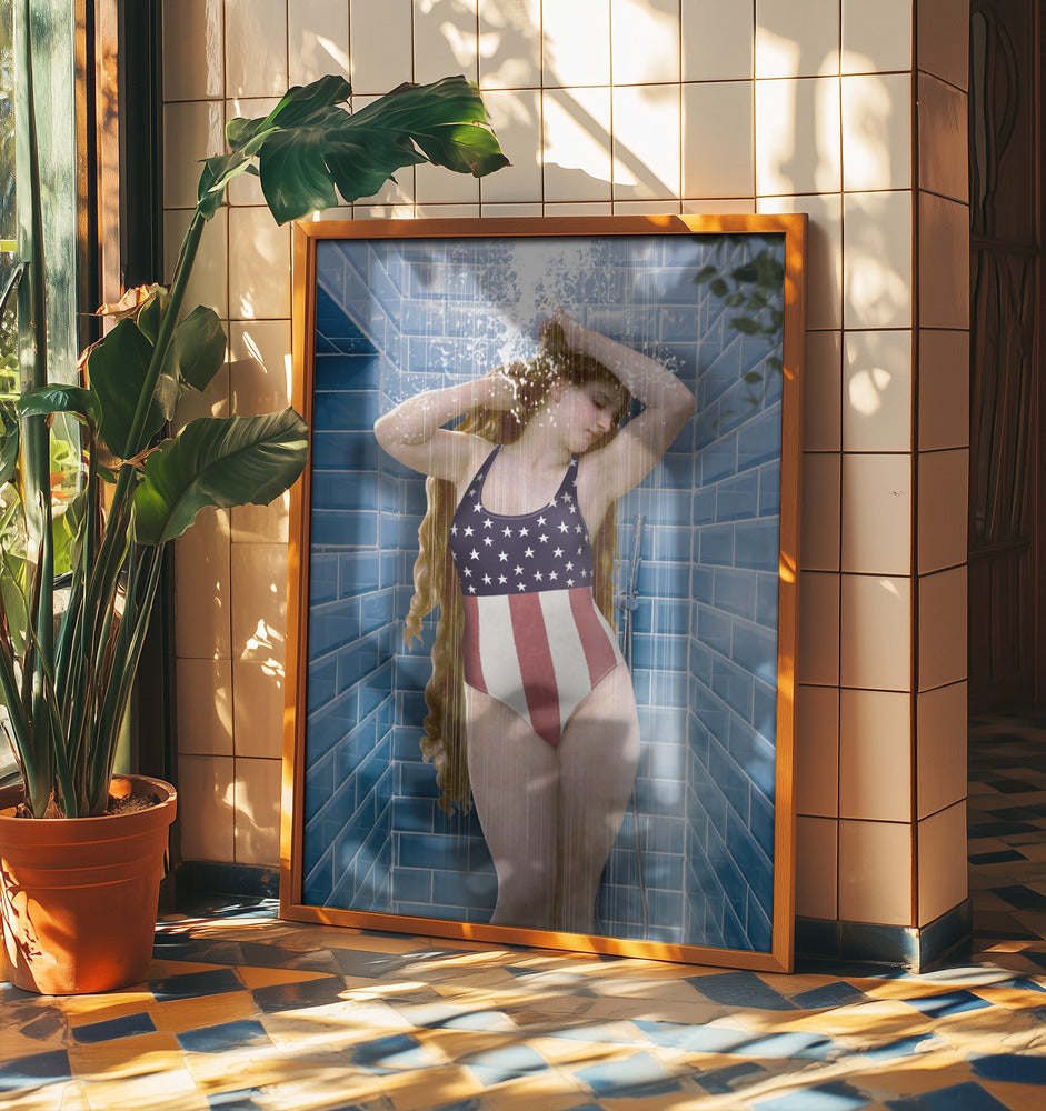 Beauty In Shower | Poster