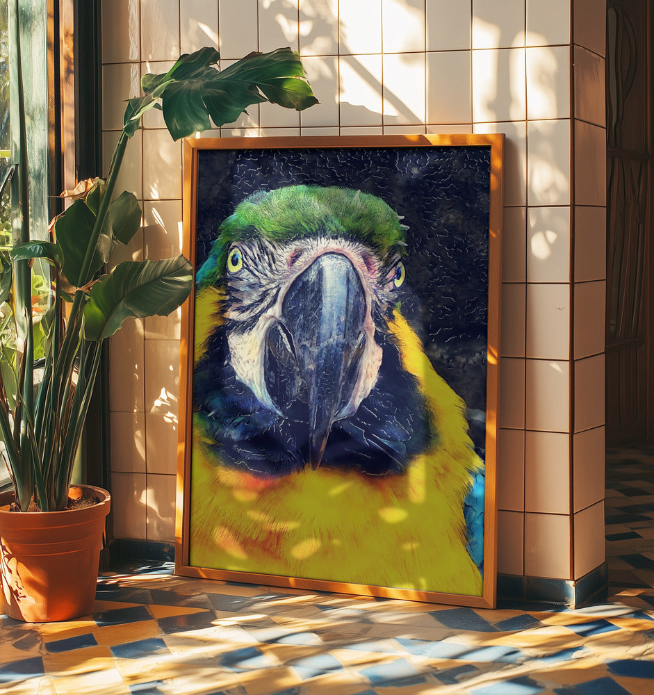 Animals Parrot Watercolor Animal Art | Poster