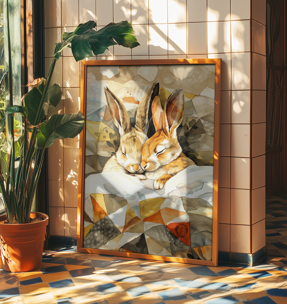 Hase Aquarell Tierkunst 4 | Poster