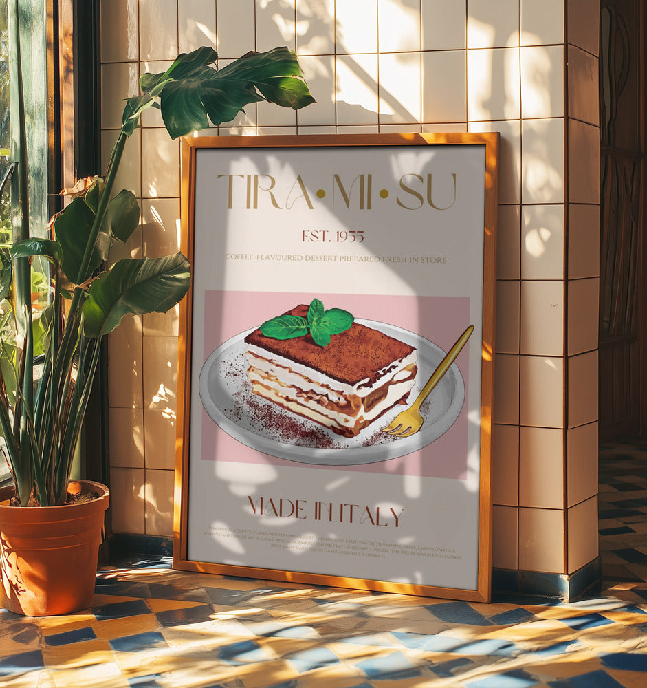 Klassischer italienischer Tiramisu-Druck | Poster