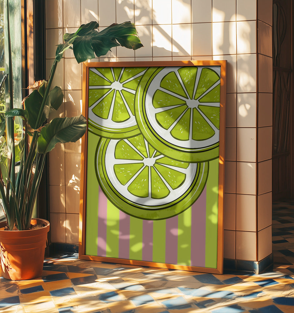 Limonka na różu | Plakaty - Wydruki Artystyczne