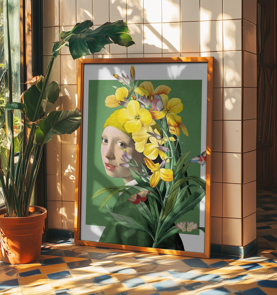 Flicka med pärlörhänge vårutgåvan | Poster