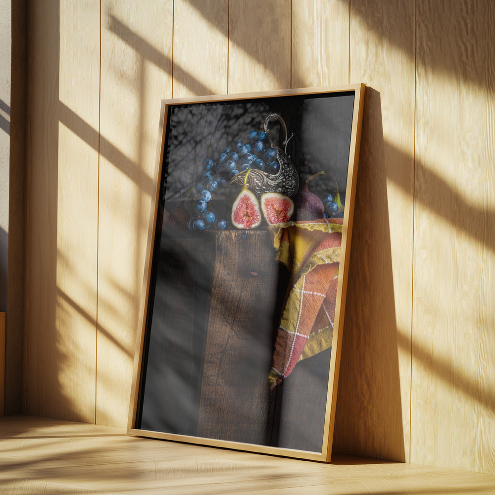 Feigen auf einer Kiste | Poster - Kunstdruck