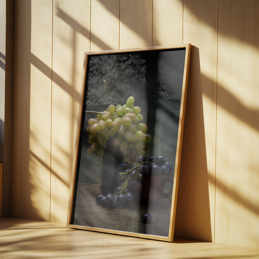Still life with grapes and a bee | Poster