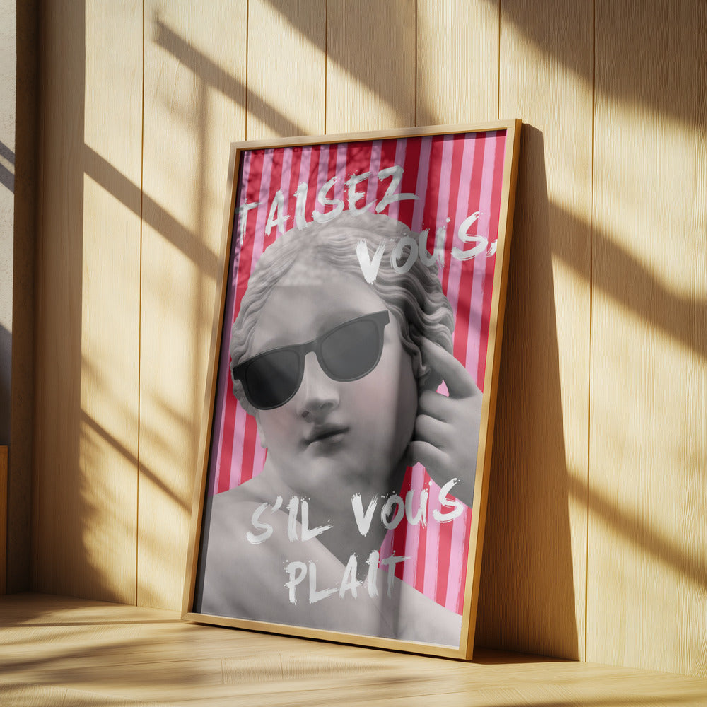 Pink and Red Striped Venus | Poster