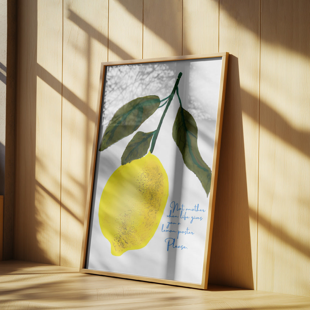 Zitronen-Kopfnoten | Poster - Kunstdruck