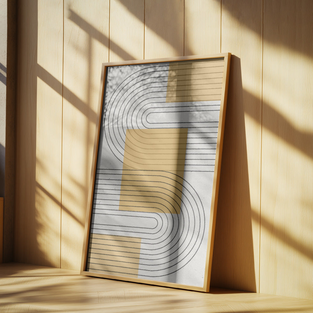 Grafica moderna gialla | Poster - Stampe d’Arte