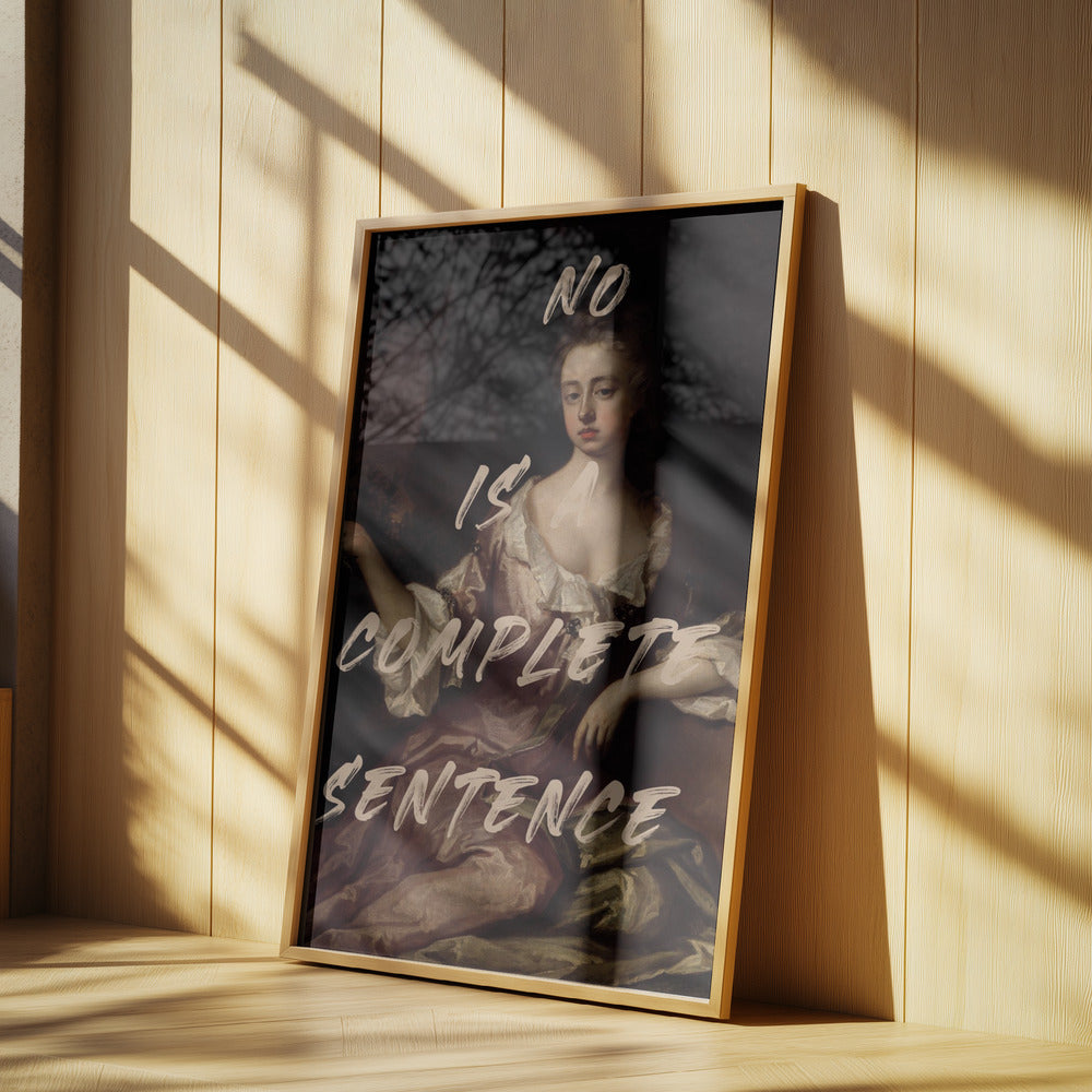 No Is Complete Sentence | Poster