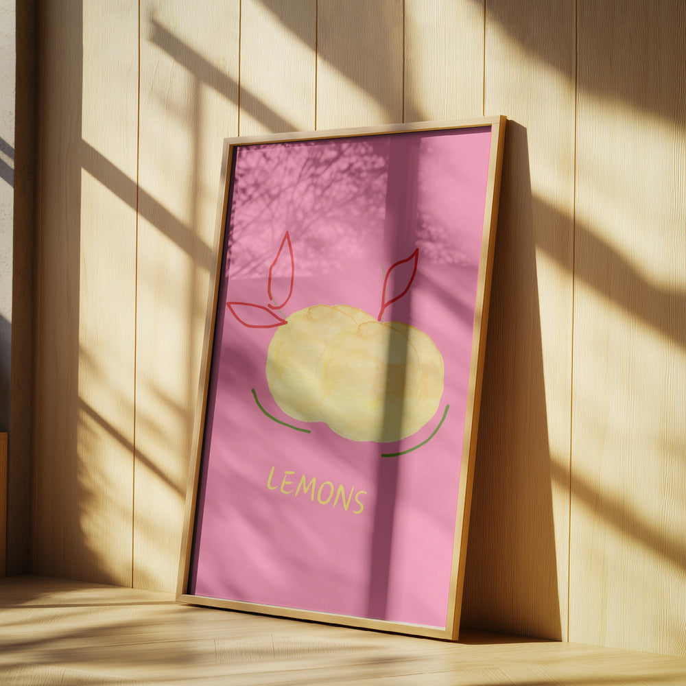 Citroner i rosa | Poster