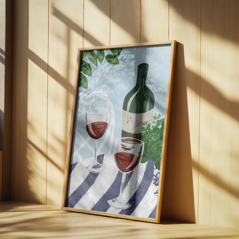 Red wine under the tree | Poster