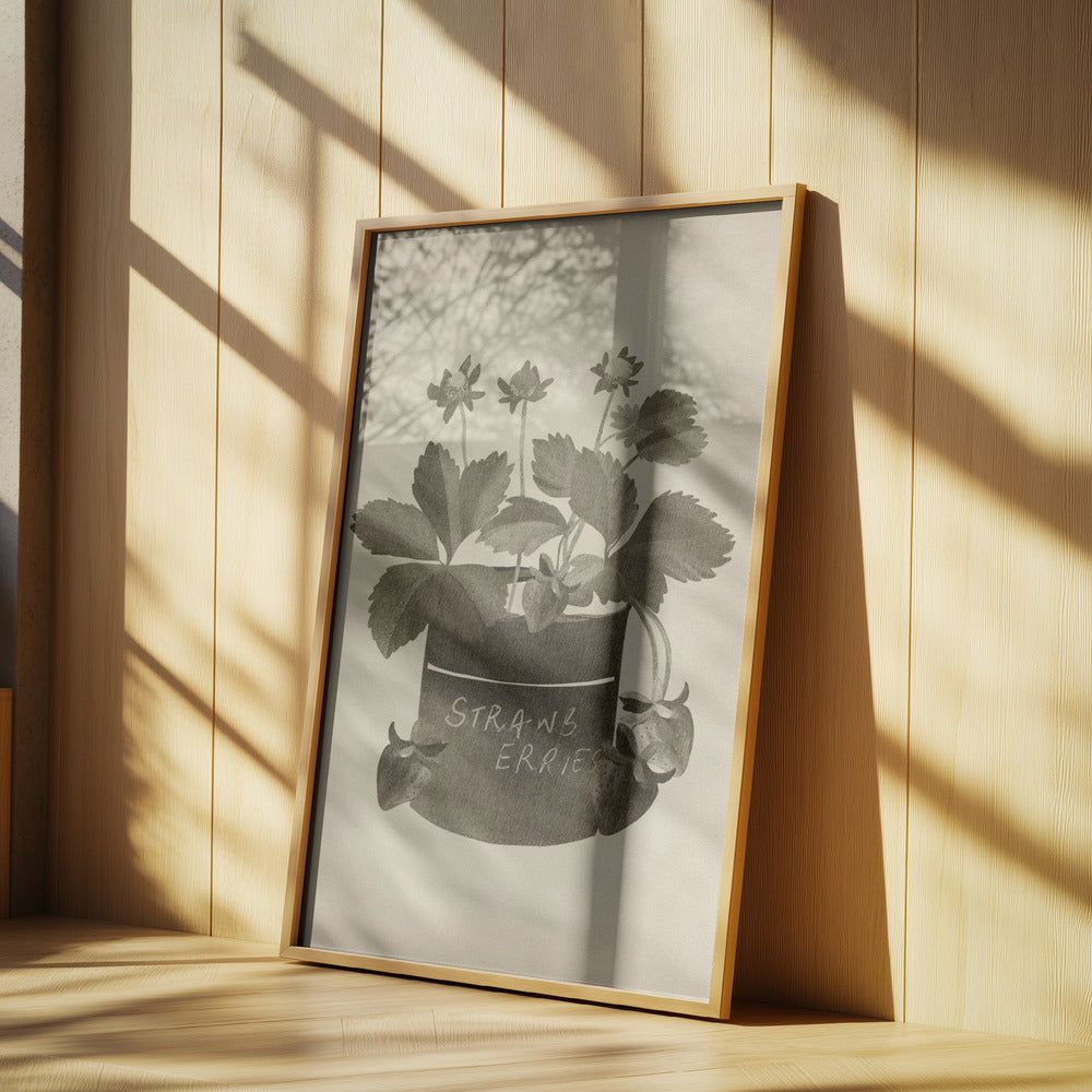 Vintage strawberry plant | Poster