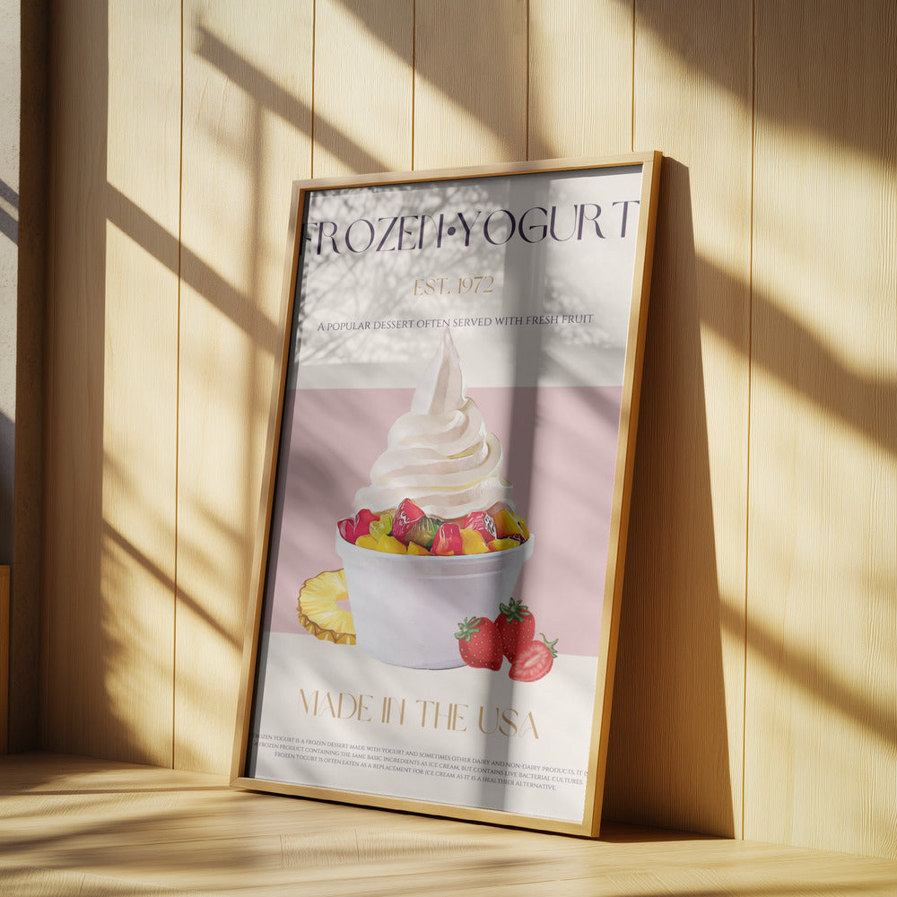 Wirbel aus gefrorenem Joghurt | Poster