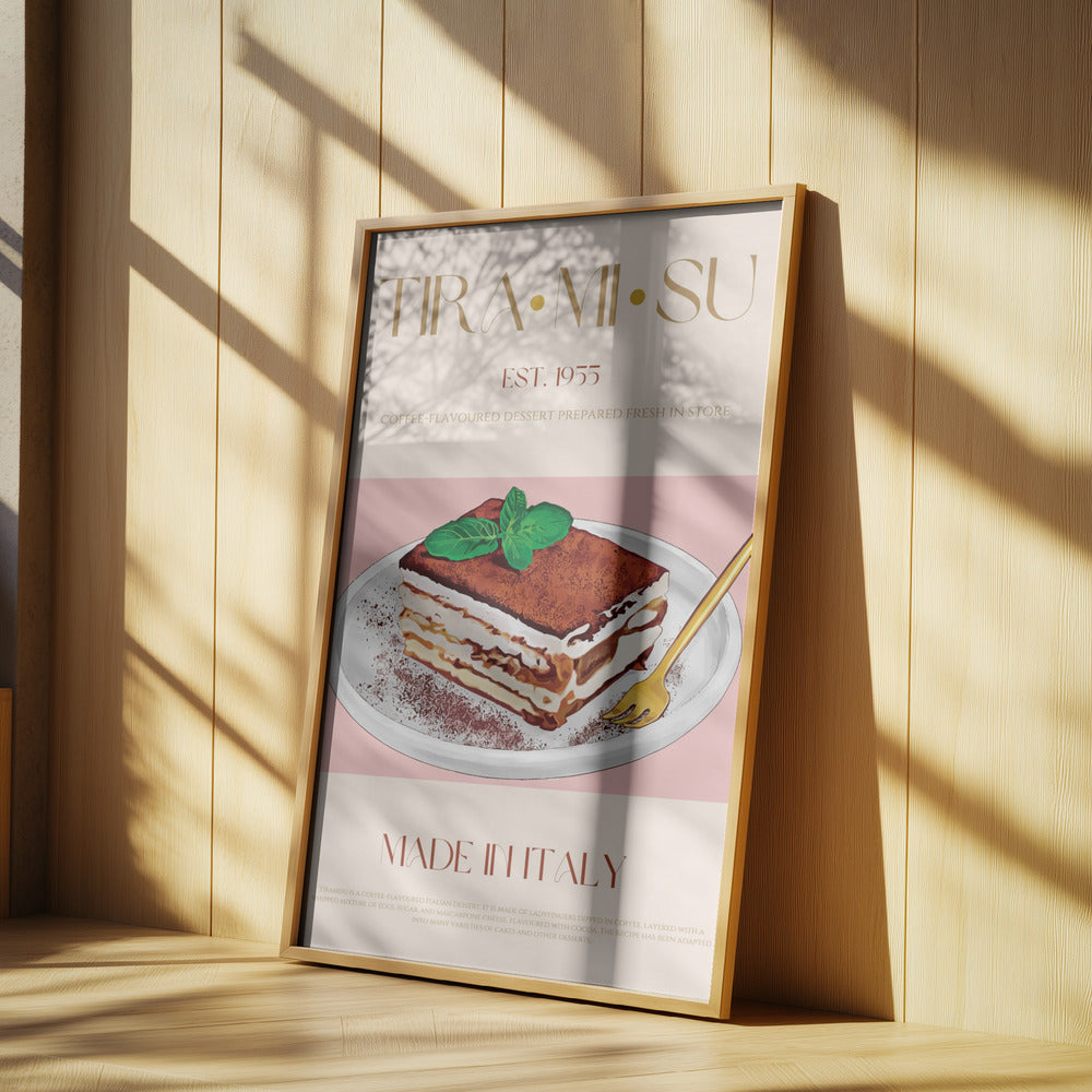 Klassischer italienischer Tiramisu-Druck | Poster