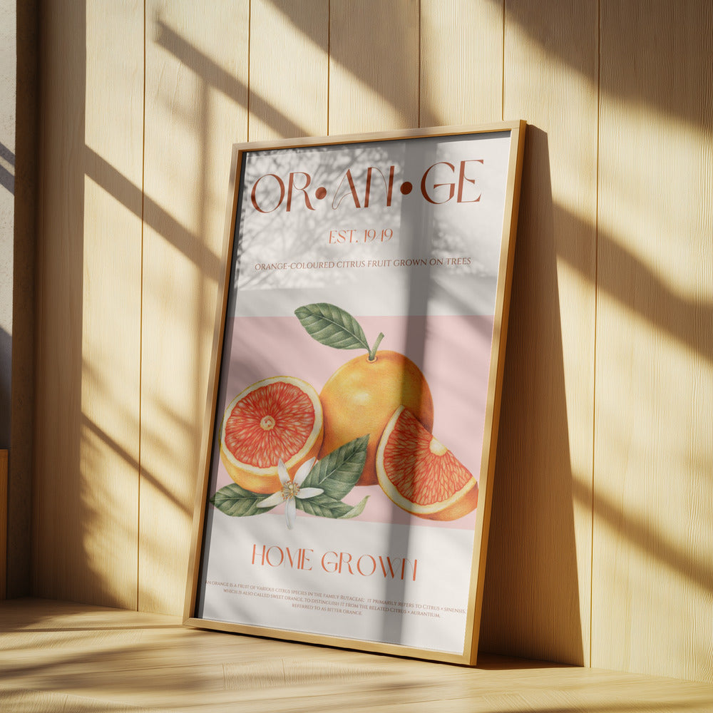 Vintage-themed With Vibrant Oranges | Poster