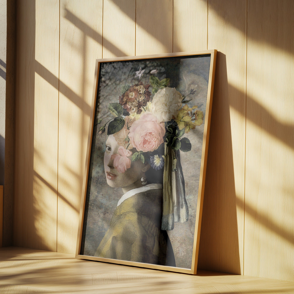 Girl with a Pearl Earring - the Metallic Edition | Poster