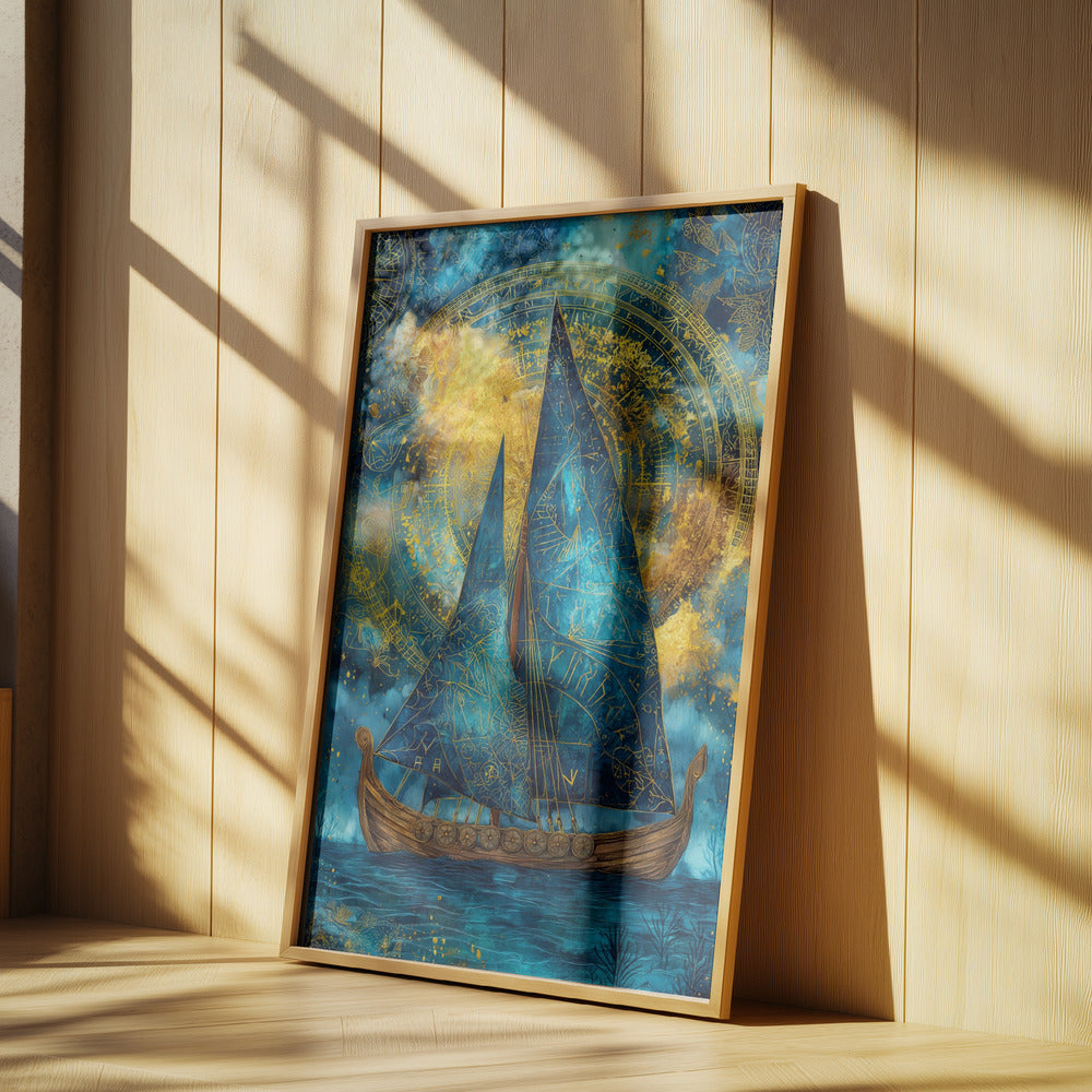 Nautica Sea Art Watercolor Ship (28) | Poster