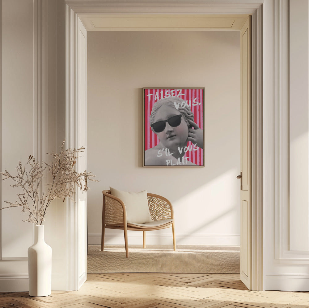 Pink and Red Striped Venus | Poster