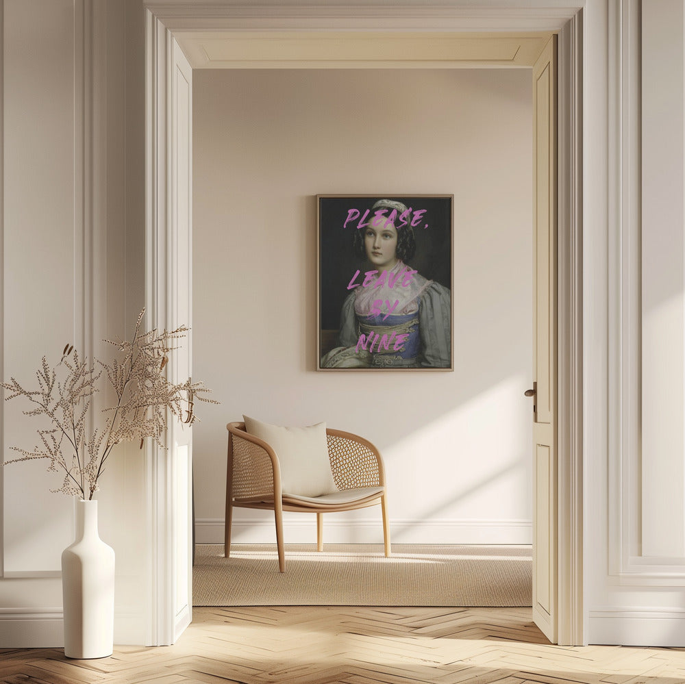 Please, Leave By Nine | Poster