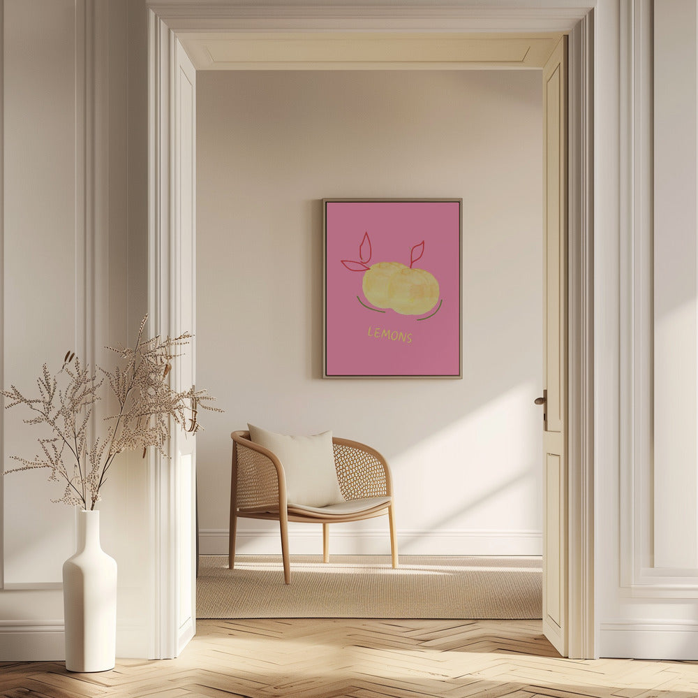 Citroner i rosa | Poster