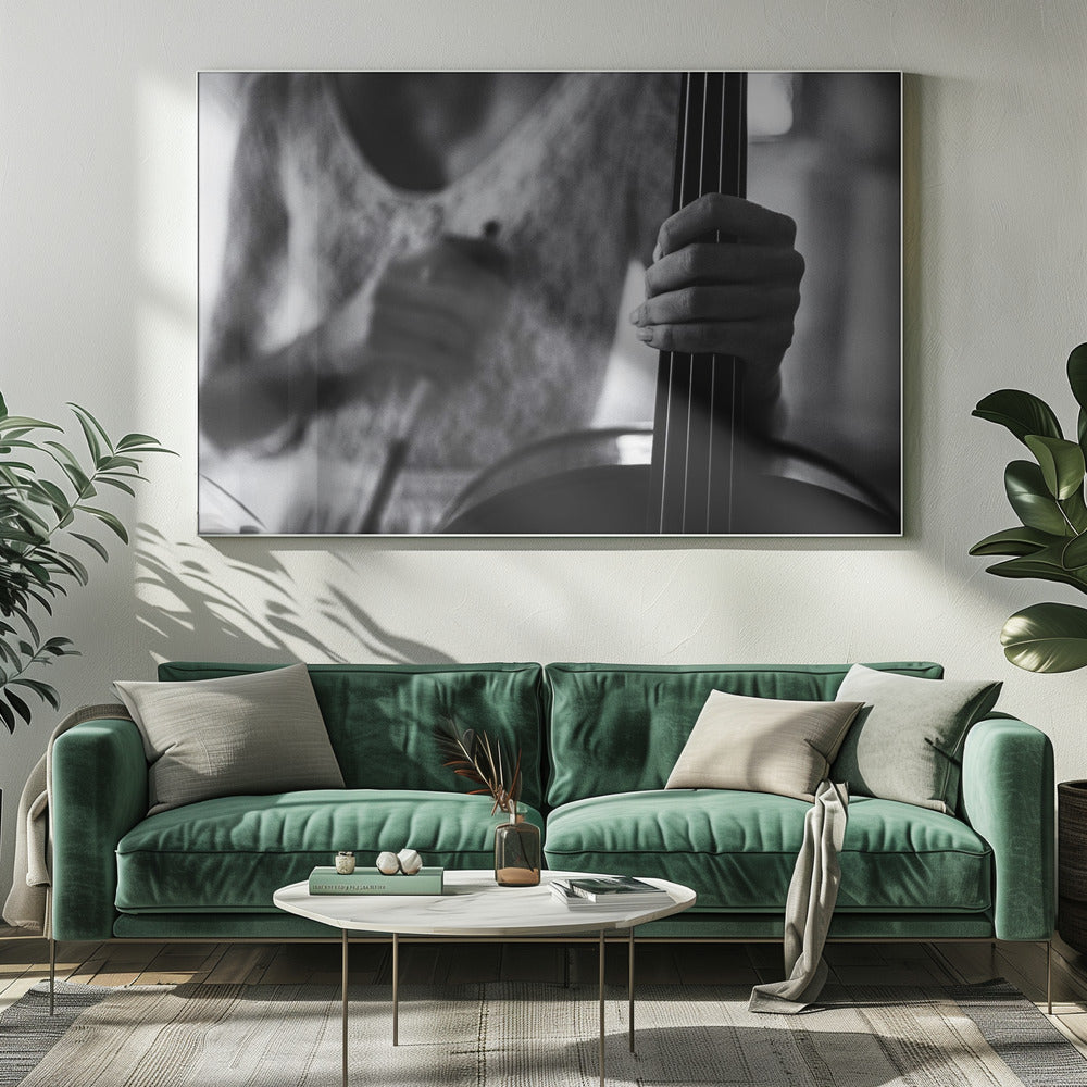 pausa per il violoncello | Stampe su Tela