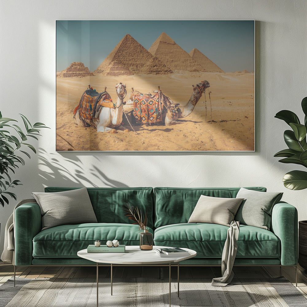 Besuch der Pyramiden | Leinwand-Bilder