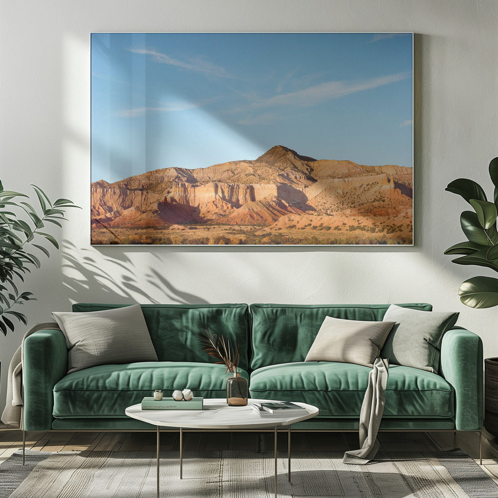 Coucher de soleil sur le ranch fantôme | Tableaux sur Toile