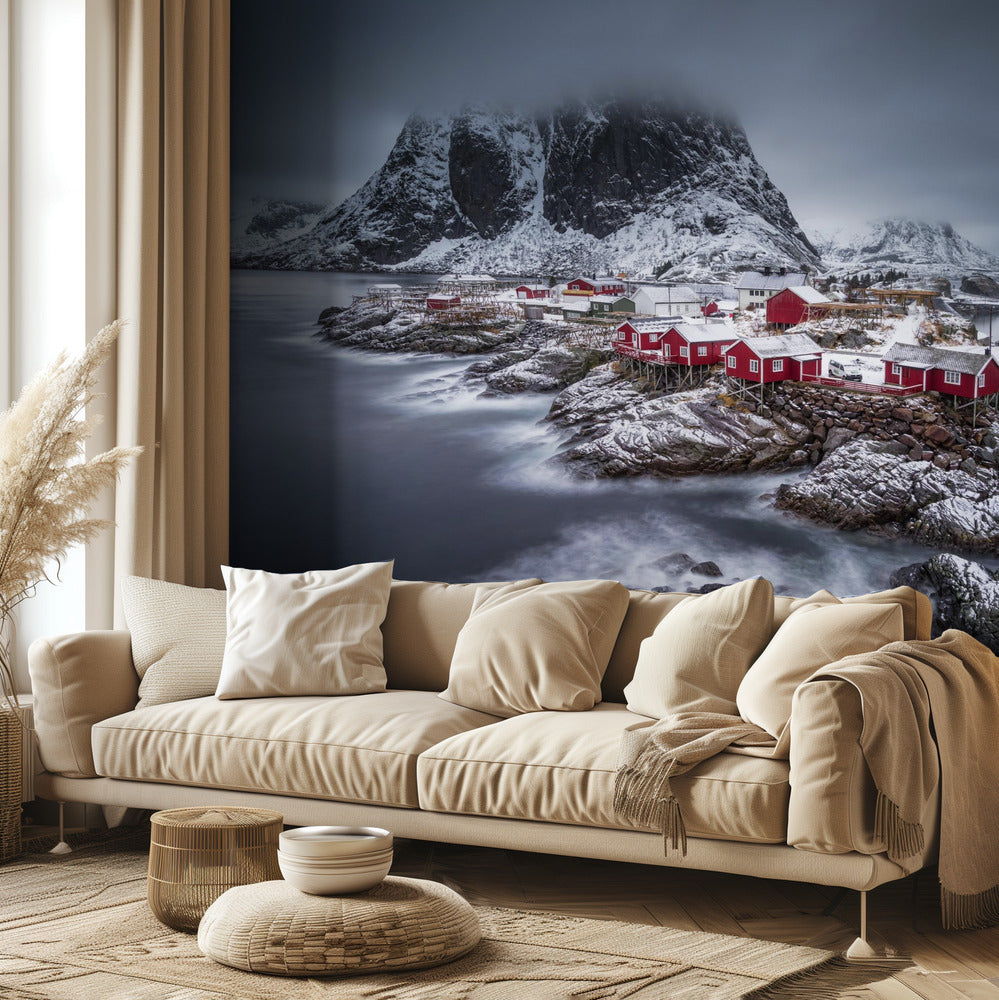 îles Lofoten en hiver | Papier Peint Photo