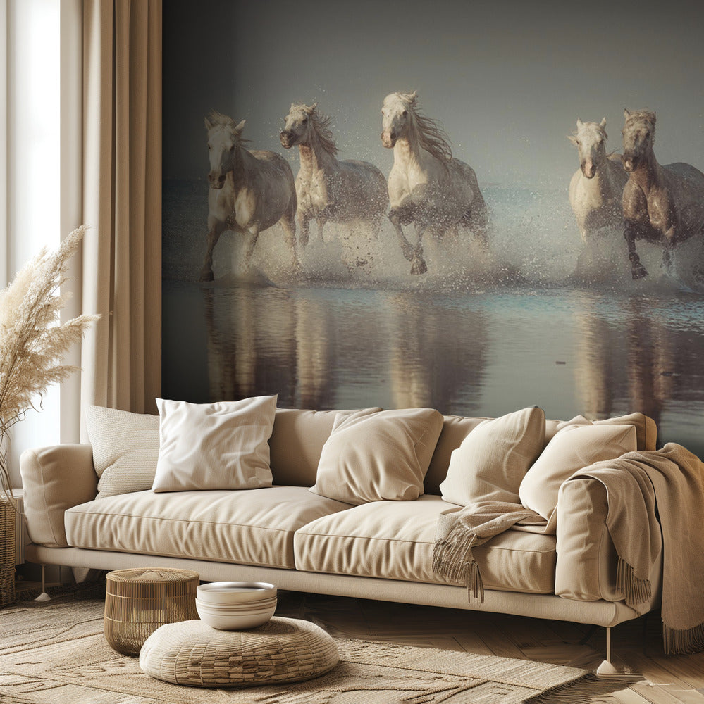Cavalli Camargue | Carta da Parati Fotografica