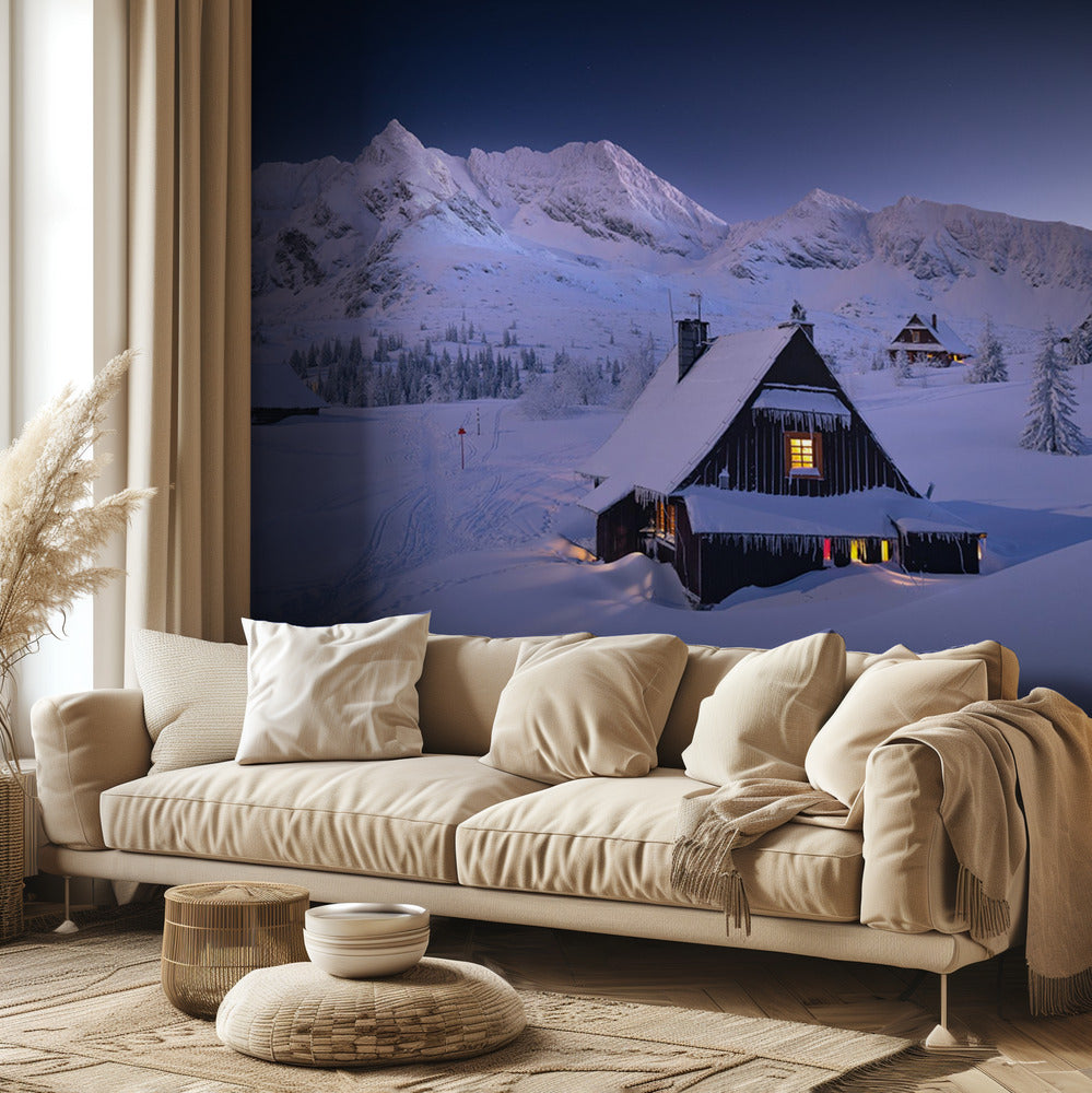 Cabane d'hiver | Papier Peint Photo