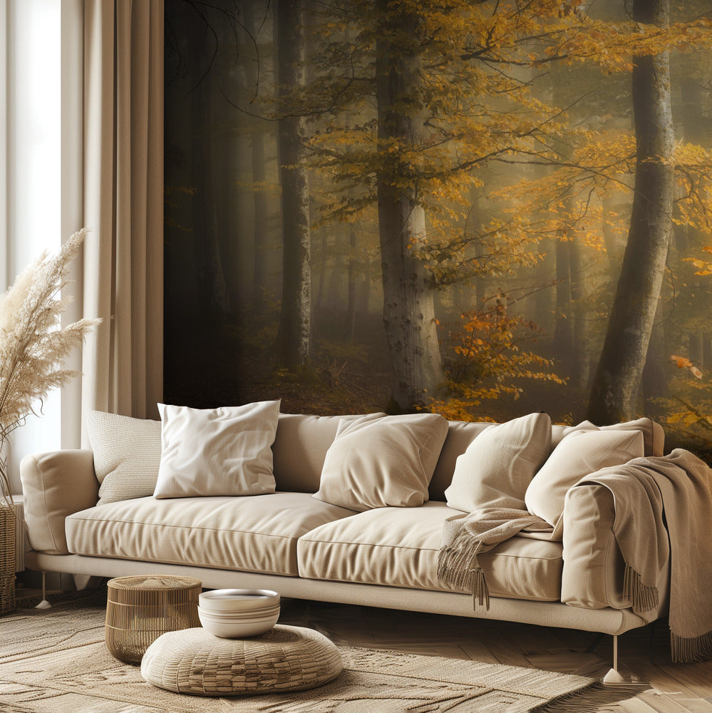 Herfstbos | Fotobehang