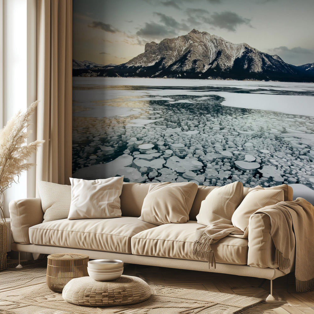 Coucher de soleil sur le lac Bubble | Papier Peint Photo