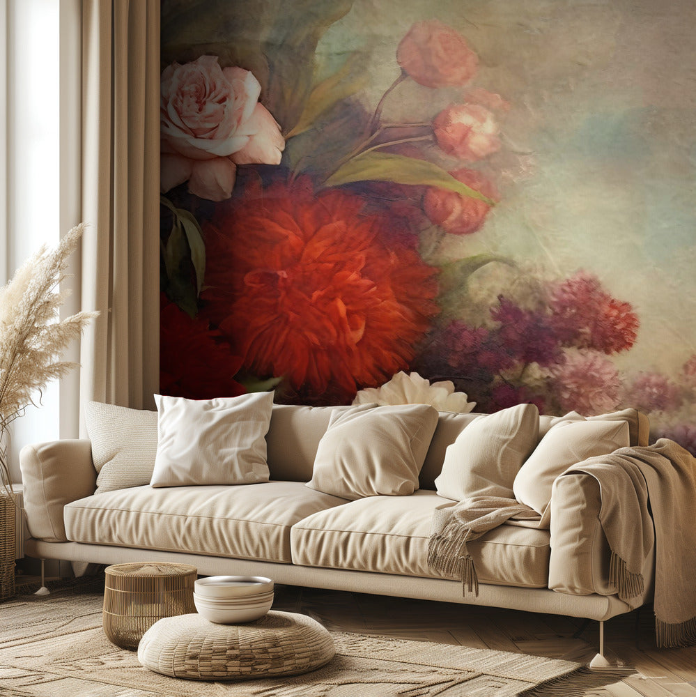 Fa Vintage Blomster 12 | Fototapeter