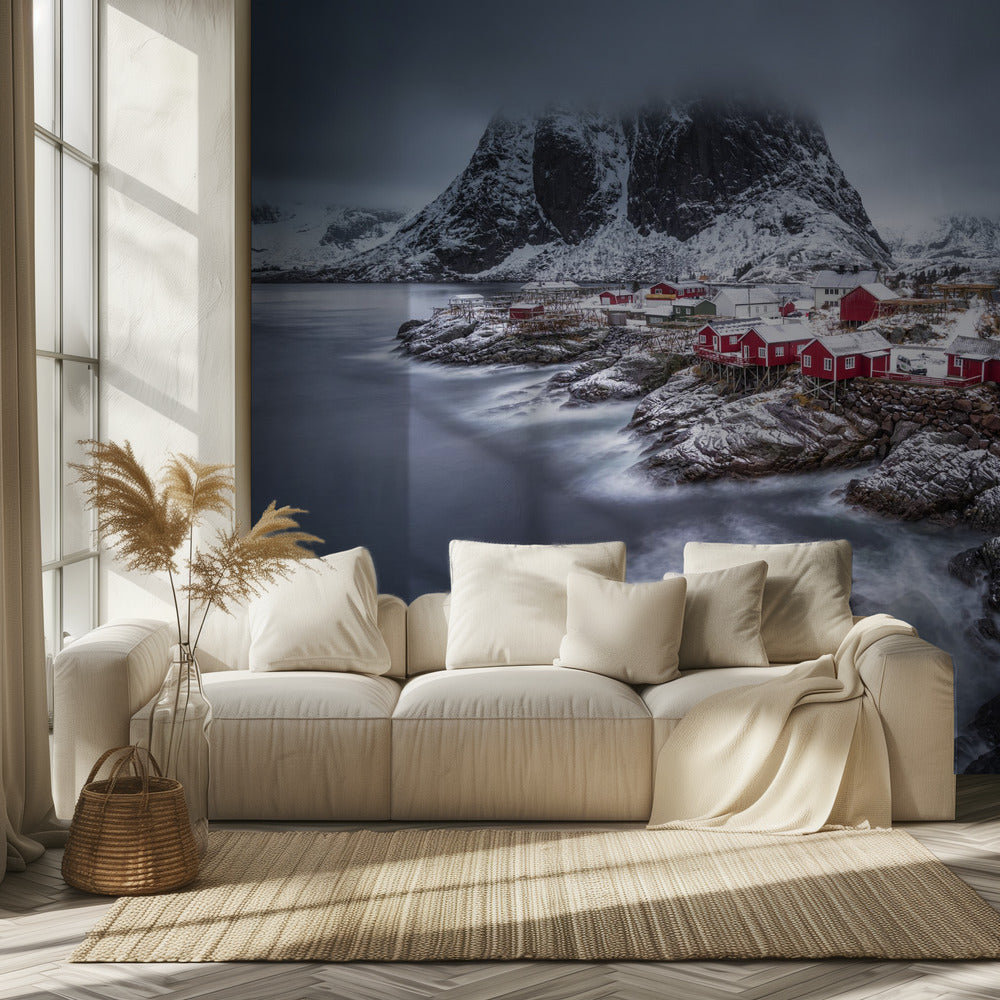 îles Lofoten en hiver | Papier Peint Photo