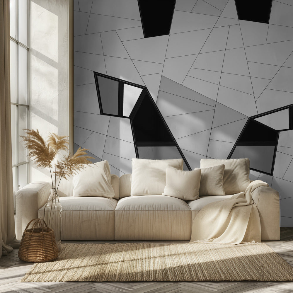 Puzzel van lijnen | Fotobehang