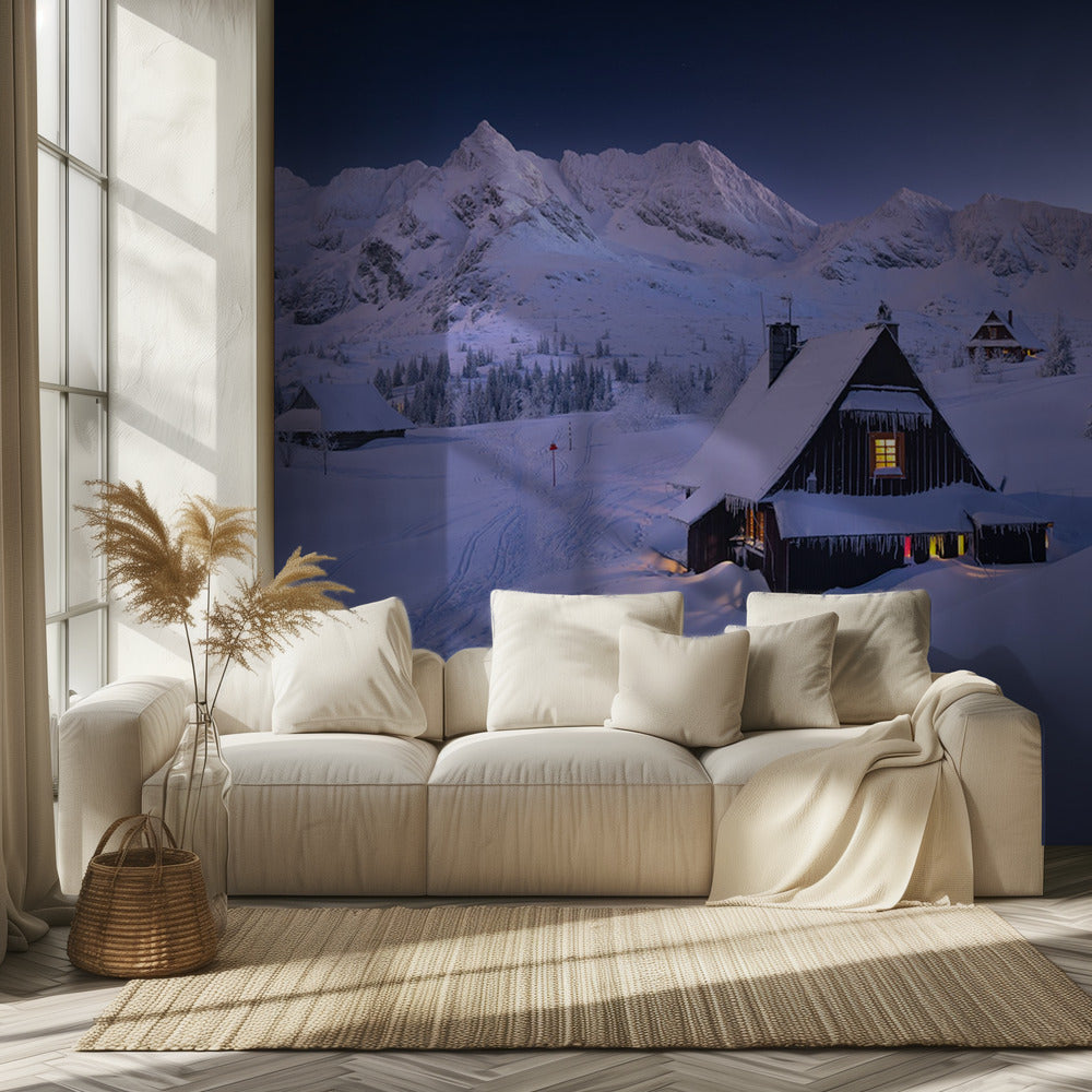 Cabane d'hiver | Papier Peint Photo