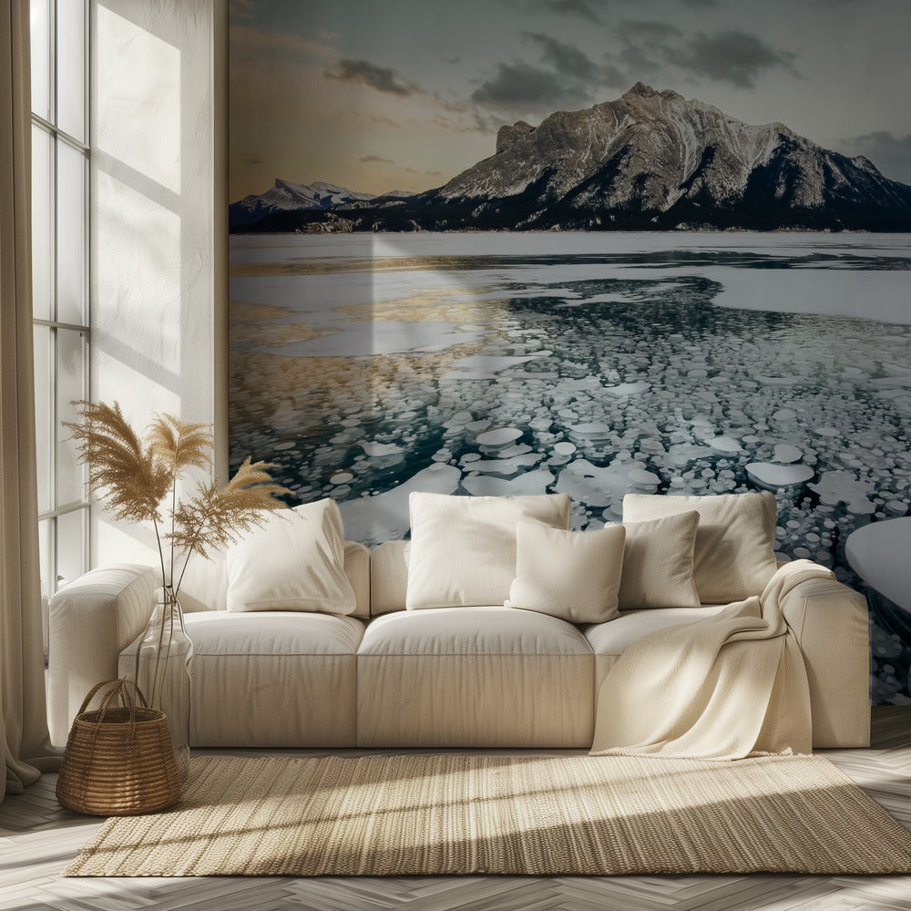 Coucher de soleil sur le lac Bubble | Papier Peint Photo