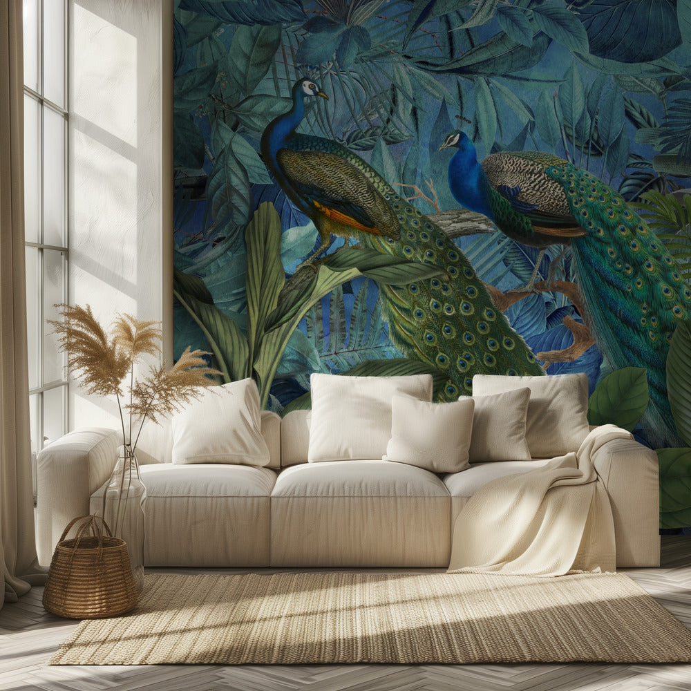 Jardín de aves de la selva n.° 1 | Papel Pintado Fotográfico