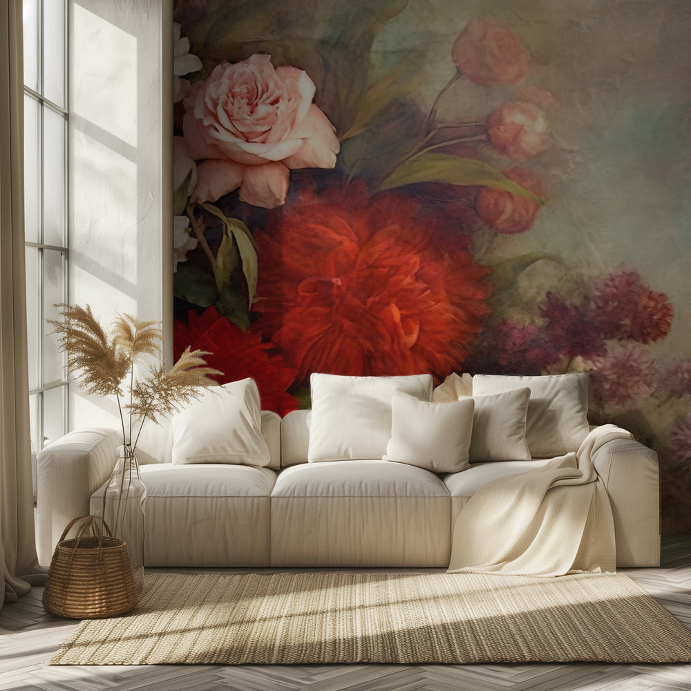 Fa Vintage Blomster 12 | Fototapeter