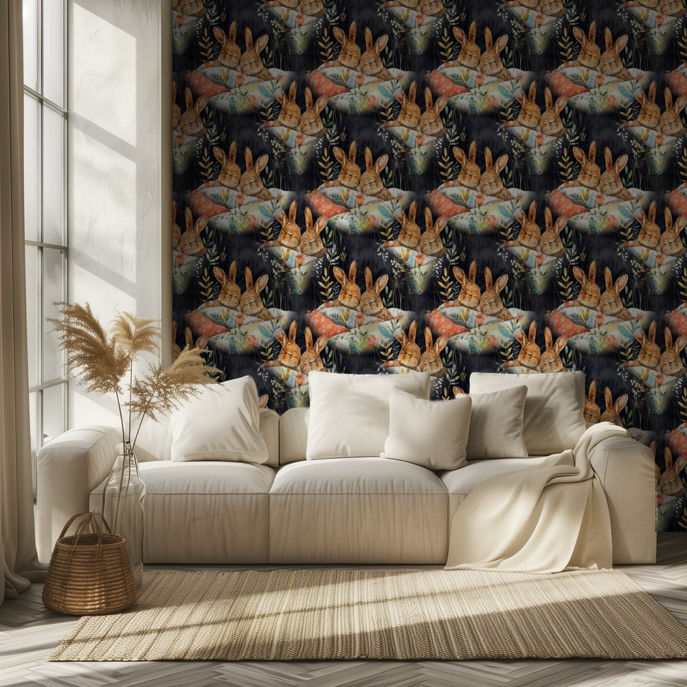 Pattern 9 bunnies | Wallpaper
