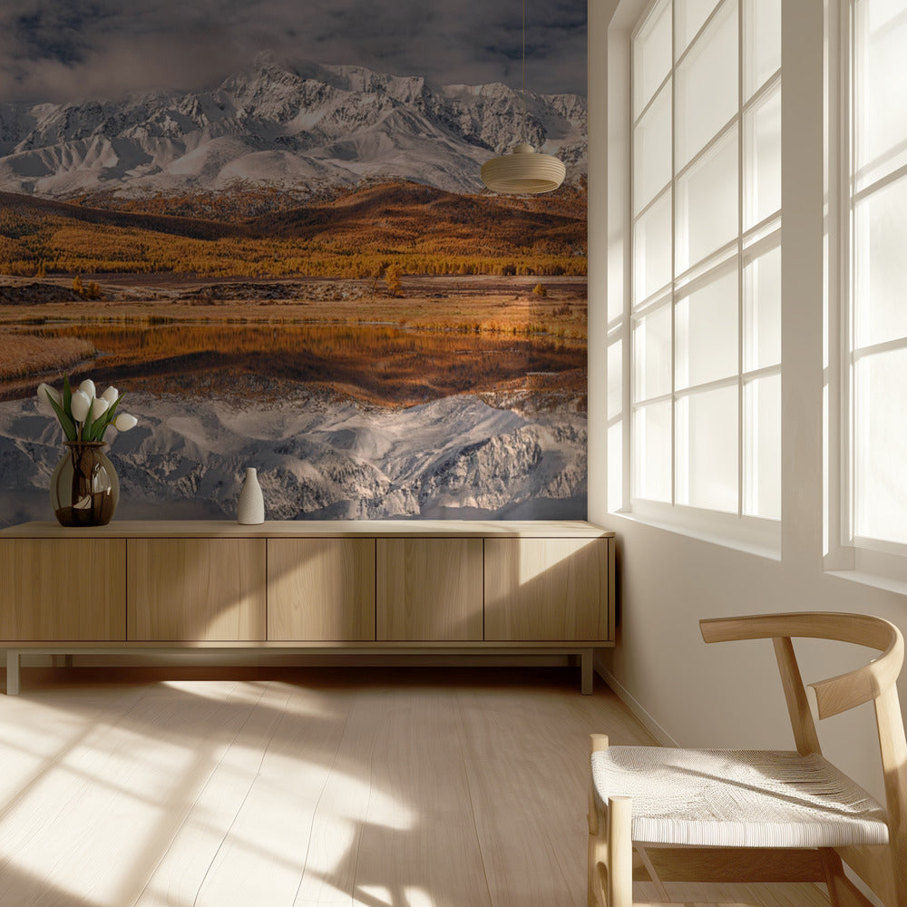 Spiegel voor de bergen | Fotobehang