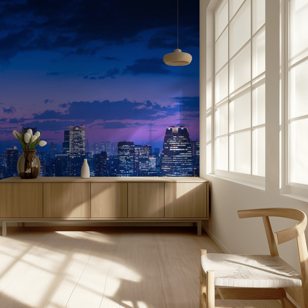 Vista notturna di Tokyo | Carta da Parati Fotografica