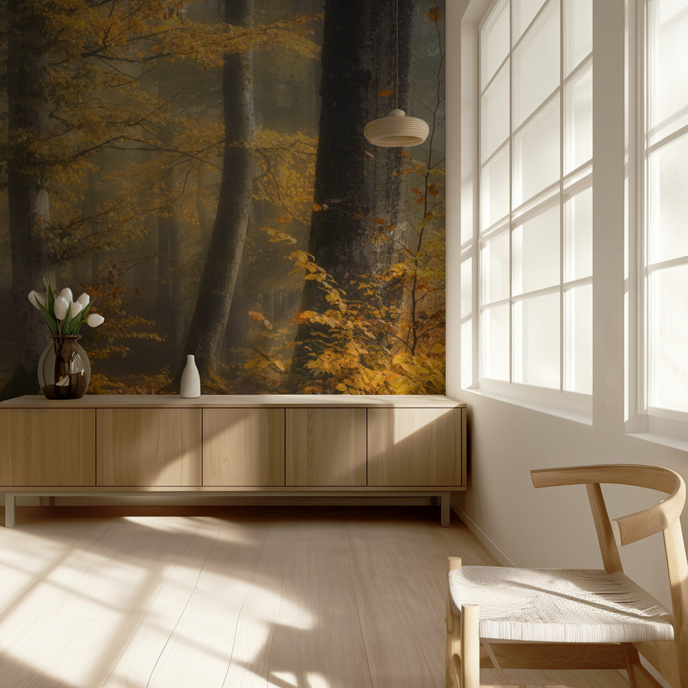 Herfstbos | Fotobehang