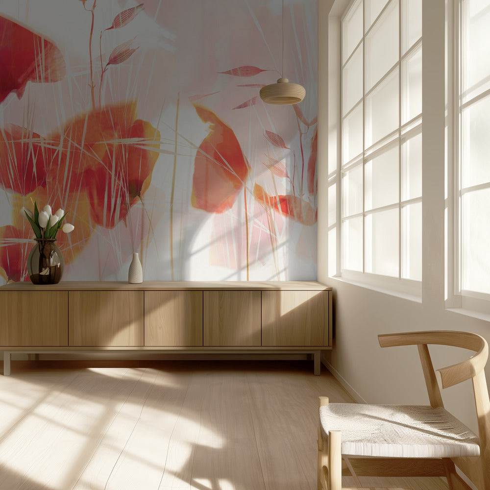Moderne valmuer | Fototapeter