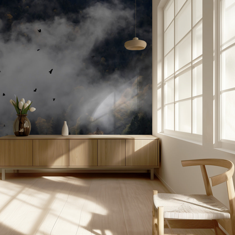 Mistige bossen 8 | Fotobehang