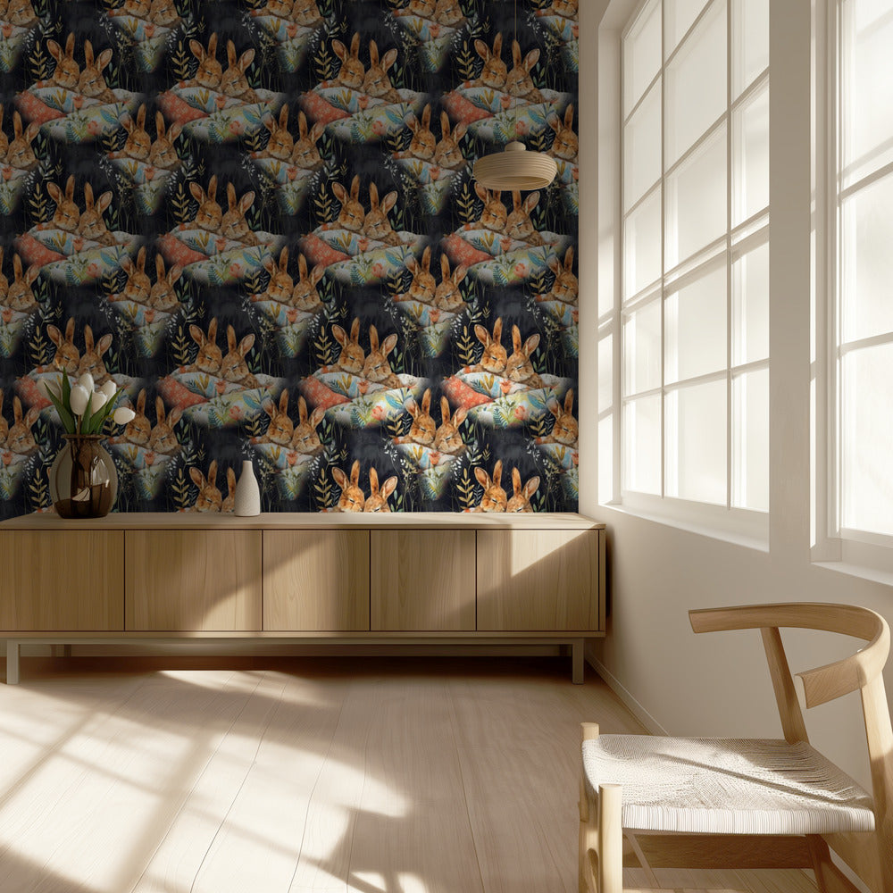 Pattern 9 bunnies | Wallpaper