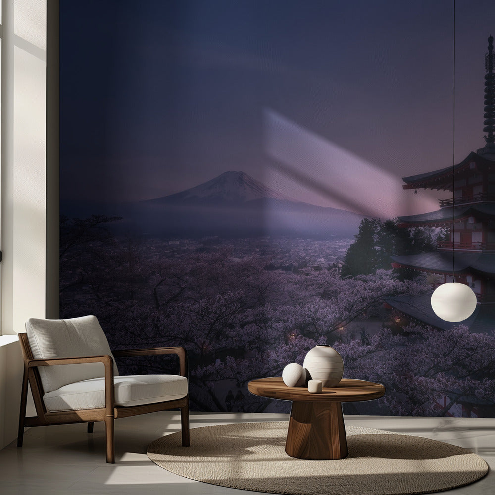 Monte Fuji Sakura | Carta da Parati Fotografica