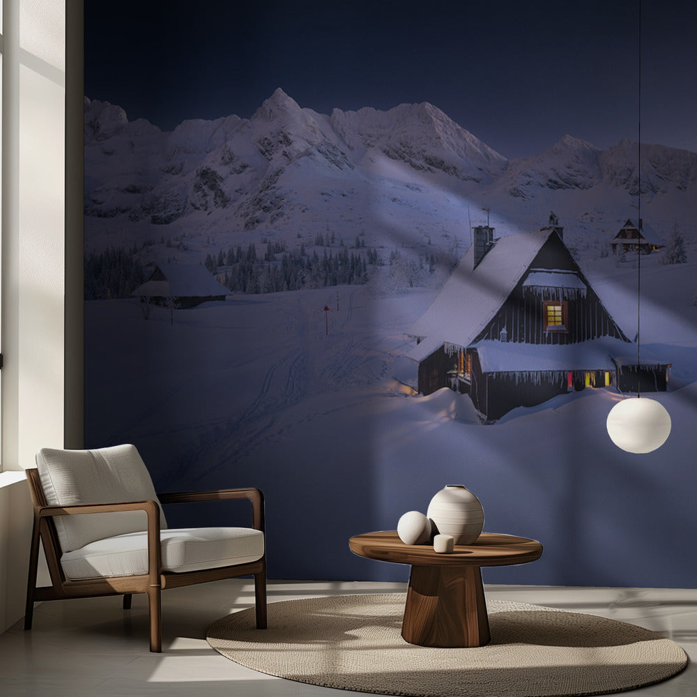 Cabane d'hiver | Papier Peint Photo